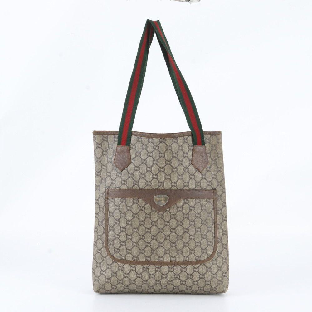 Vintage Gucci GG Plus Sherry Line Web Tote